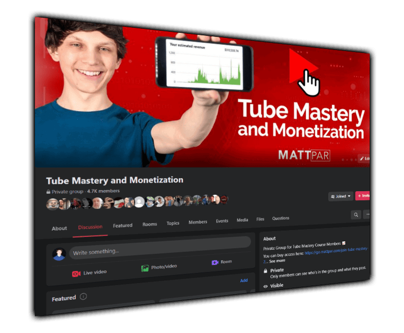 Bonus #1: Instant Access to the Tube Mastery Mastermind Group